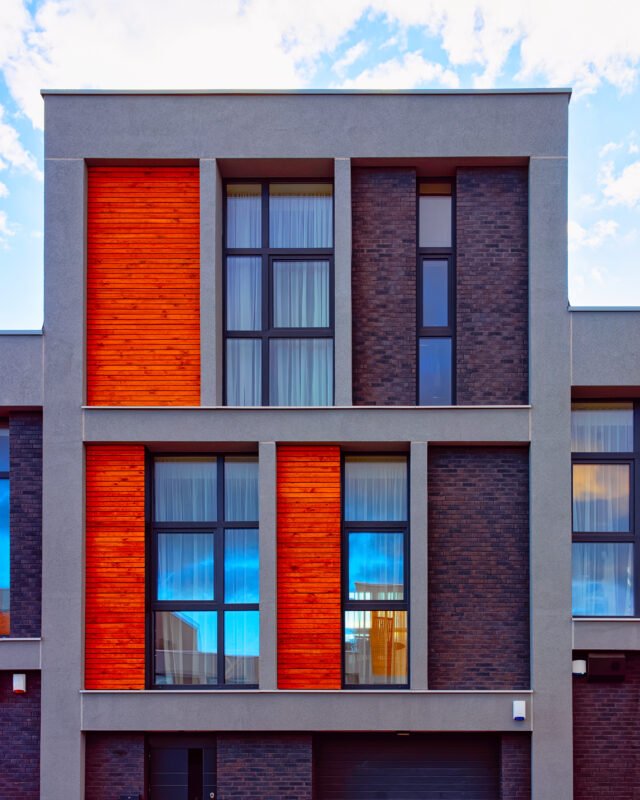 modern apartment house garage reflex