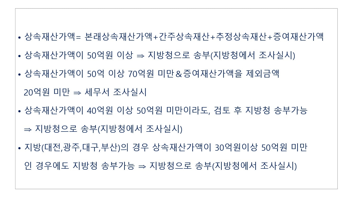 상속조사 선정기준 2